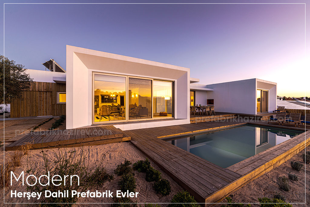 herşey dahil modern prefabrik ev fiyatları