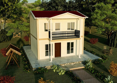 84 m² Prefabrik Ev 3+1 dubleks prefabrik ev