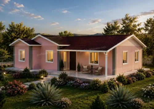 120 m² Prefabrik Ev 3+1 tek katlı prefabrik ev