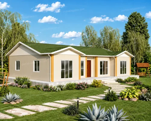 130 m² Prefabrik Ev 4+1 tek katlı prefabrik ev
