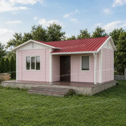 40 m² Prefabrik Ev 1+1 tek katlı prefabrik ev