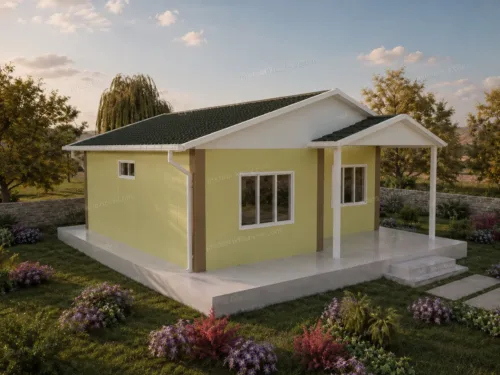 62 m² Prefabrik Ev 2+1 tek katlı prefabrik ev