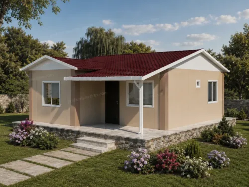68 m² Prefabrik Ev 2+1 tek katlı prefabrik ev