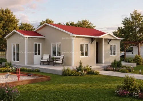 72 m² Prefabrik Ev 2+1 tek katlı prefabrik ev