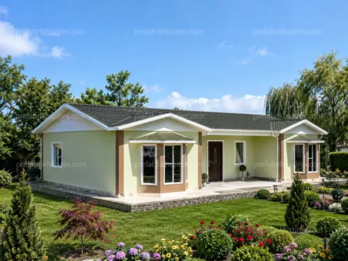 98 m² Prefabrik Ev 3+1 tek katlı prefabrik ev