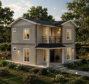 100m2 iki katlı Prefabrik ev fiyatları