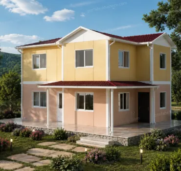 142m2 iki katlı Prefabrik ev fiyatları