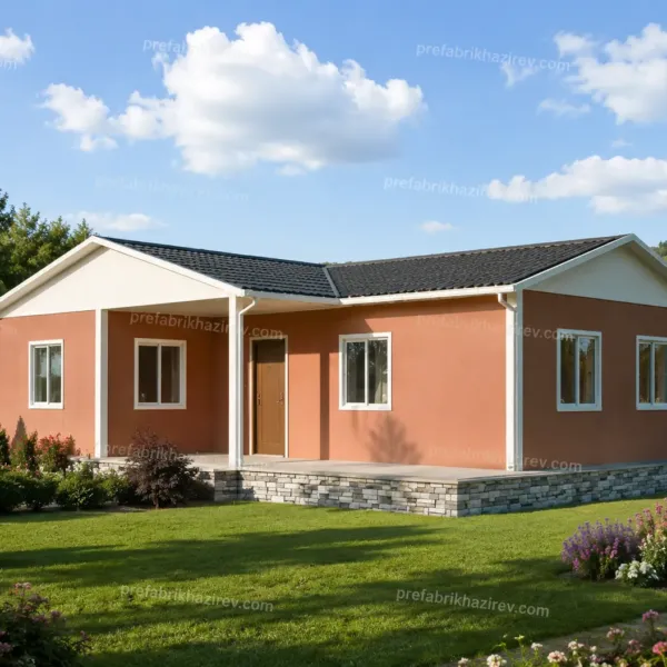 93m2 Prefabrik Ev Modelleri