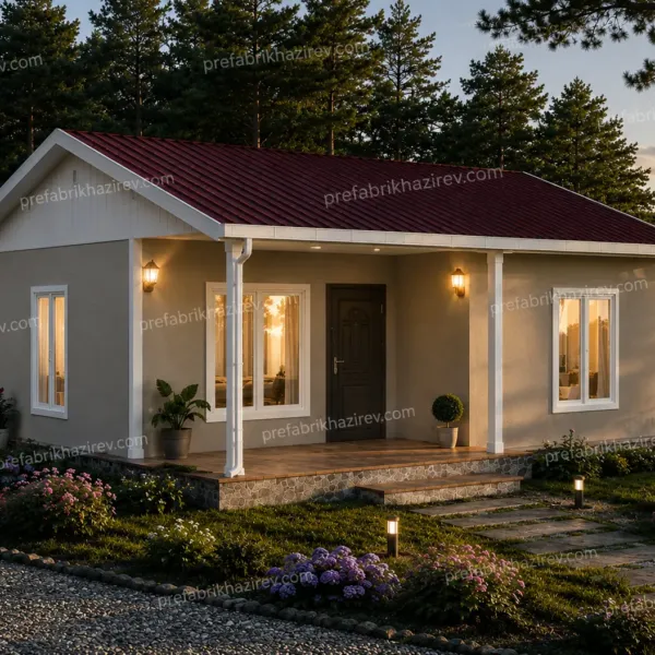 64m2 prefabrik ev modelleri
